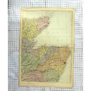   ANTIQUE MAP c1790 c1900 SCOTLAND MORAY FIRTH CAITHNESS: Home & Kitchen