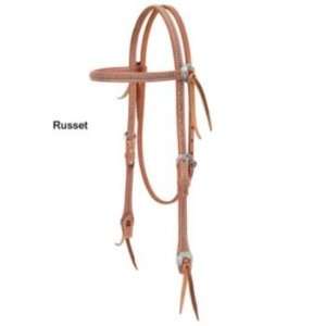    Weaver Stockman Browband Headstall with Spots Suns: Pet Supplies