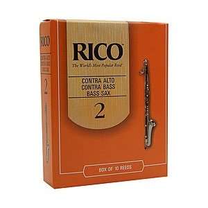  Rico Contra Bass/Contra Alto Clarinet Reeds (3) Musical 