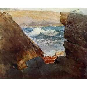   name Through the Rocks, By Homer Winslow 