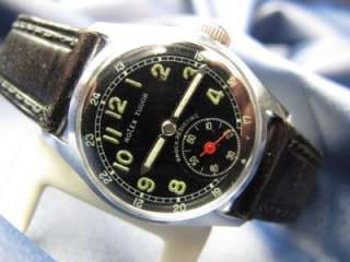   Black Military 12 & 24 Hr Dial 30mm Boy Size Sub Seconds #16  
