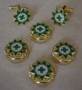 Royal Order of Scotland Button Cover & Cuff Link Set  