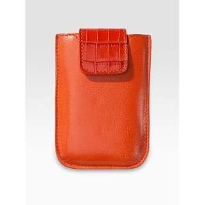  Graphic Image Leather Universal Phone Case   Orange: Cell 