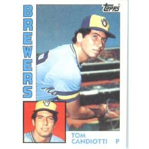  1984 Topps # 262 Tom Candiotti Milwaukee Brewers Baseball 