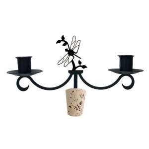   Wine Bottle Topper / Taper Candle Candelabras: Kitchen & Dining