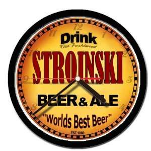  STROINSKI beer and ale cerveza wall clock: Everything Else
