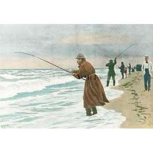  Fishing For Striped Bass (Canv)    Print: Home & Kitchen