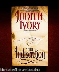 The Indiscretion by Judith Ivory (2001, Paperback) 9780380812967 