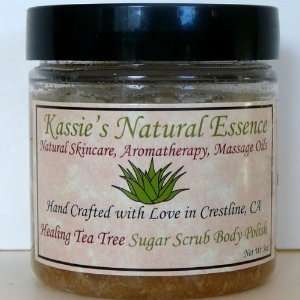   : All Natural Sugar Scrub Body Polish Healing Tea Tree 8.6oz: Beauty