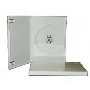    10 STANDARD Solid White Color Single DVD Cases: Electronics