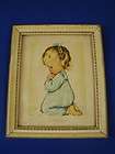 Charlot Byj 1940s Original Framed Print A Childs Prayer