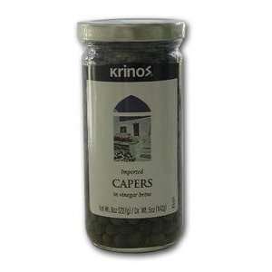 Capers Imported (krinos) 454g Grocery & Gourmet Food