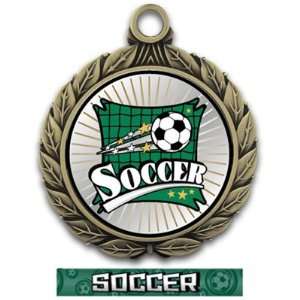 Hasty Awards 2.75 Xtreme Custom Soccer Insert Medals GOLD MEDAL/GRAPHX 