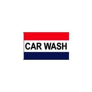   Nylon Horizontal Message Flag, 3 x 5, Car Wash Sports & Outdoors