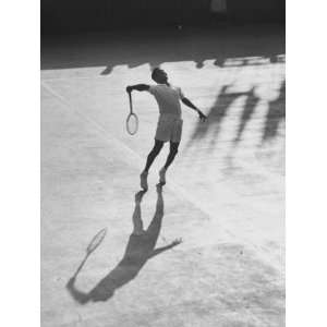  Tennis Player Pancho Segura Playing Tennis Stretched 