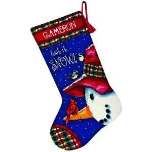   Dimensions Needlepoint, Snowman Perch Stockings: Arts, Crafts & Sewing