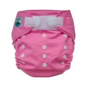   Tush One Size Cloth Diaper Aplix (Velcro type) RASPBERRY PINK Baby