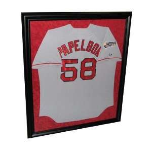  Autographed Jonathan Papelbon Grey Jersey with World 