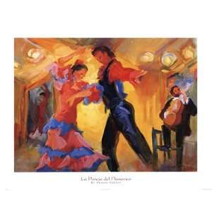  La Pareja del Flamenco by Sharon Carson 28x22: Home 