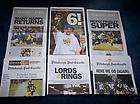 LOT 3  NEW STEELERS 09 SB & PLAYOFF PAPERS & SB PROGRAM