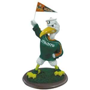 Miami Hurricanes Cheering Mascot Figurine:  Sports 