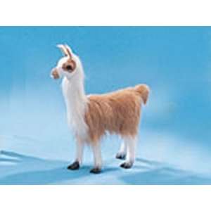  6 Brown Llama Furry Animal Figurine: Toys & Games