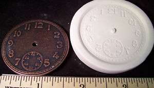 Steampunk 45mm Numbered Clock Face Clay Push Mold Watch  