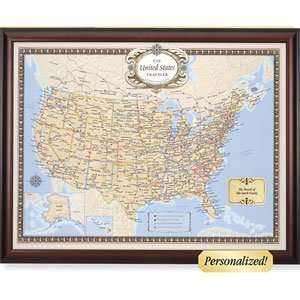  Personalized U.S. Traveler Map Set