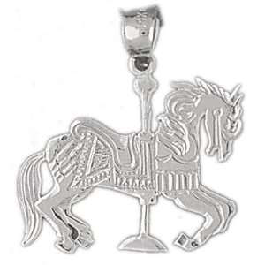   14K White Gold Charm Carousels 2   Gram(s) CleverSilver Jewelry