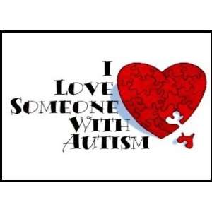  I Love Someone With Autism Postage Stamp
