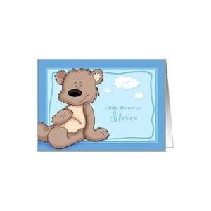  Steven   Teddy Bear Baby Shower Invitation Card: Health 