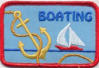   BOATING Anchor Fun Patches Crests Badges SCOUTS GUIDES CAMPFIRE  