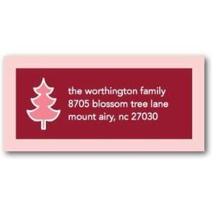Holiday Return Address Labels   Winter Border Girl By Hello Little 