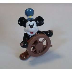  Disney Mickey Mouse Steamboat Willy Pvc Figure: Toys 