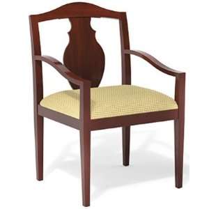   Contemporary Guest Side Reception Arm Wood Chair