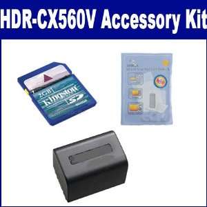  Sony HDR CX560V Camcorder Accessory Kit includes ZELCKSG 