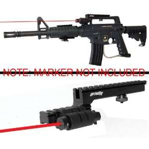 Trinity Aluminum Z Rail and Red Laser Kit for Us Army Alpha Black 