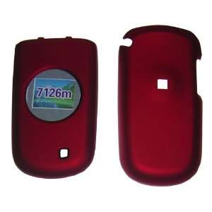  UT Starcom 7126 Red Rubberized Crystal Case   Includes TWO 