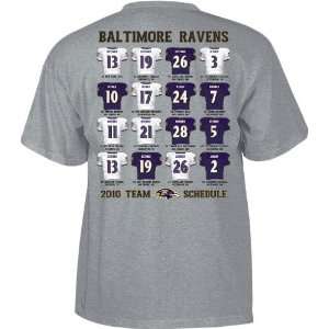  Reebok Baltimore Ravens Date Schedule Short Sleeve T Shirt 