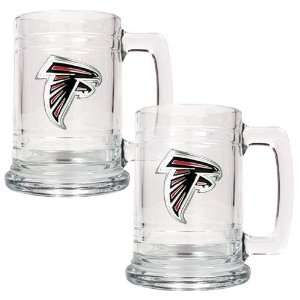  Atlanta Falcons NFL 2pc 15oz Glass Tankard Set  Primary 