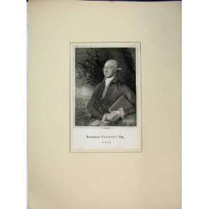    Portrait Thomas Pennant Engraving Stanier Old Print