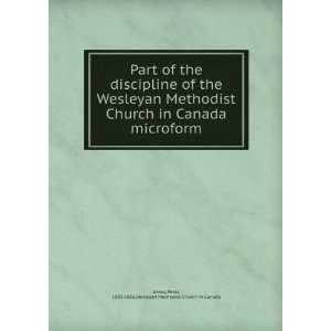 Part of the discipline of the Wesleyan Methodist Church in Canada 