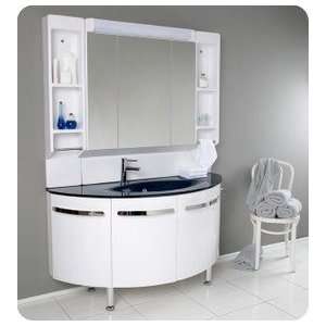 Fresca Potente Deluxe Modern Bathroom Vanity w/Medicine Cabinet and 