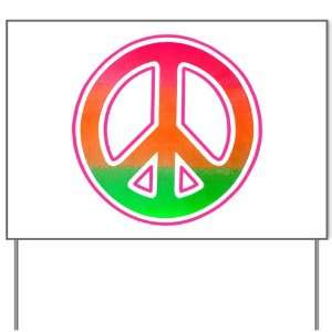  Yard Sign Neon Peace Symbol: Everything Else
