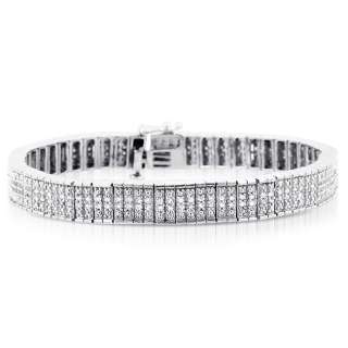 Carat Genuine Diamond Luxury Style Bracelet in Sterling Silver 7 