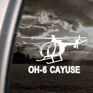  OH 6 Cayuse Helicopter Decal Truck Window Sticker 