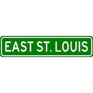 EAST ST. LOUIS City Limit Sign   High Quality Aluminum  