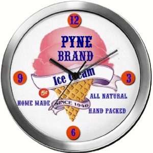  PYNE 14 Inch Ice Cream Metal Clock Quartz Movement 