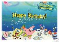 Edible Cake Image SpongeBob Happy Birthday! Rec  