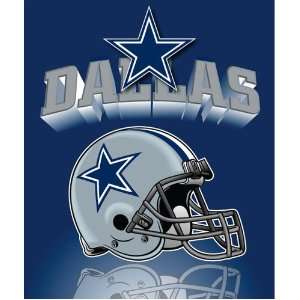  Dallas Cowboys Light Weight Fleece NFL Blanket (Grid Iron 